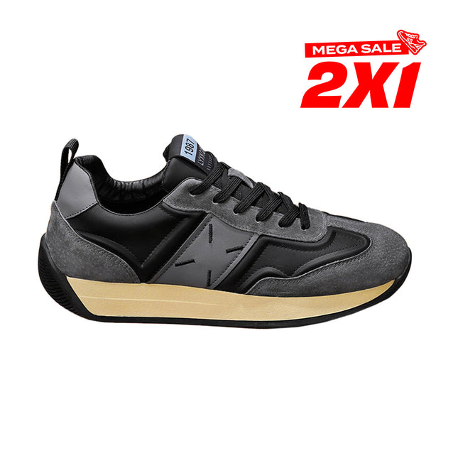 Zapatillas Hombre Denim Gris Moqenko