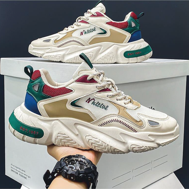 Zapatillas Hombre Multix Beige Moqenko