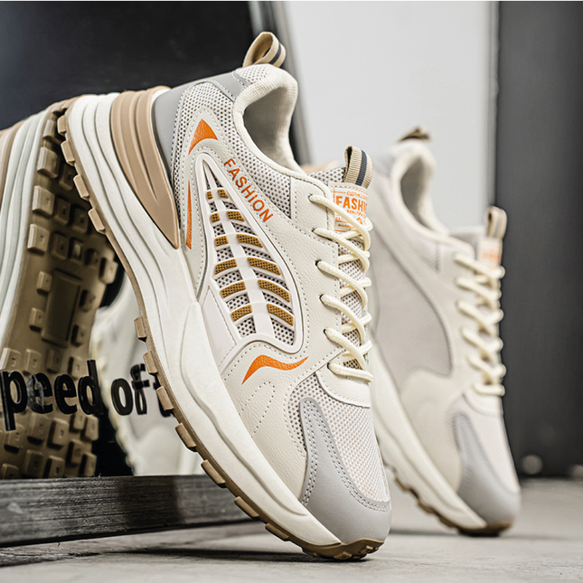 Zapatillas Hombre Vantage Beige Moqenko