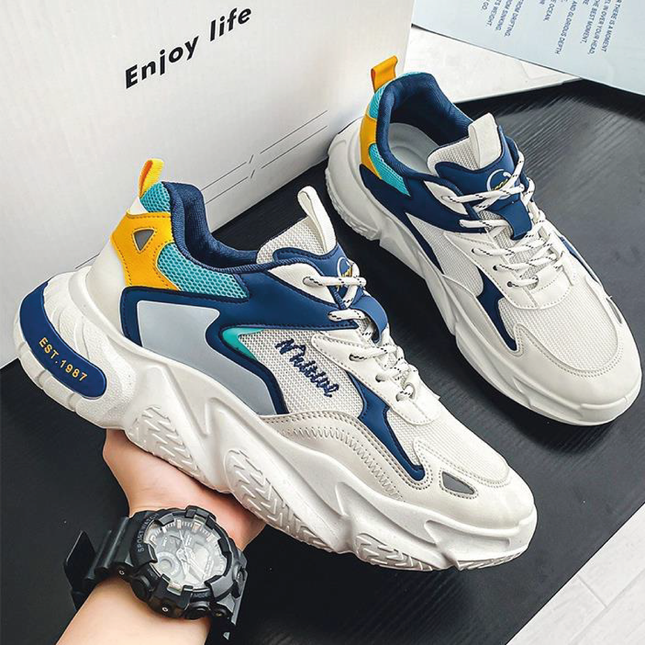 Zapatillas Hombre Multix Azul Moqenko