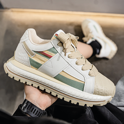 Zapatillas Hombre Prisma Beige Moqenko PV