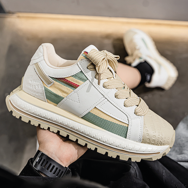 Zapatillas Hombre Prisma Beige Moqenko PV