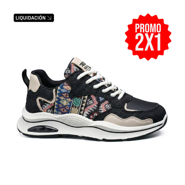 Zapatillas Hombre Guo Chao 2.0 Negro Moqenko