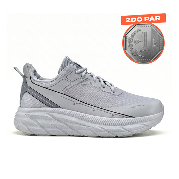 Zapatillas Hombre Jing Gris Moqenko