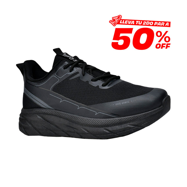 Zapatillas Hombre Jing Negro Moqenko