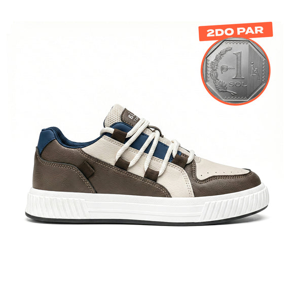 Zapatillas Hombre Kraft Marron Moqenko