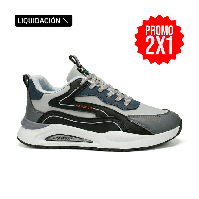 Zapatillas Hombre Kronix Gris Moqenko