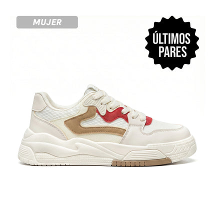 Zapatillas Mujer Livia Rojo Moqenko