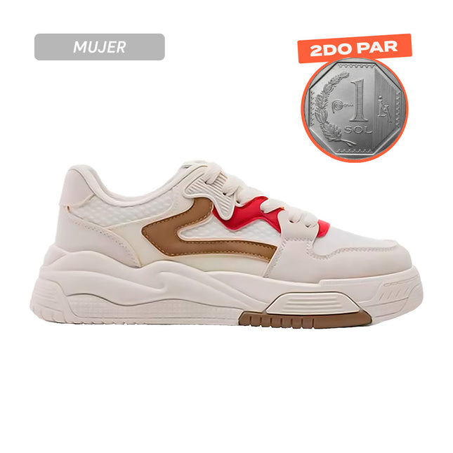 Zapatillas Mujer Livia Rojo Moqenko