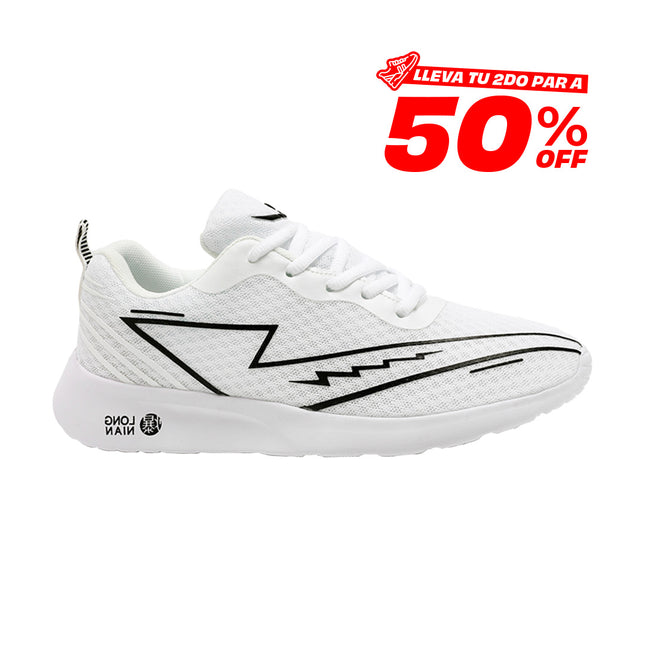 Zapatillas Hombre Long Blanco Moqenko
