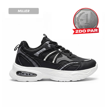 Zapatillas Mujer B6 - 976 Negro