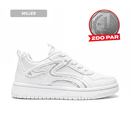 Zapatillas Mujer C10 - 936 Azul Blanco