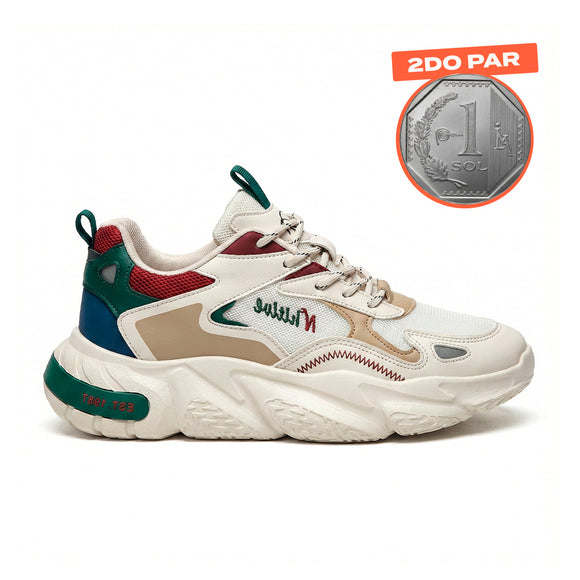 Zapatillas Hombre Multix Beige Moqenko