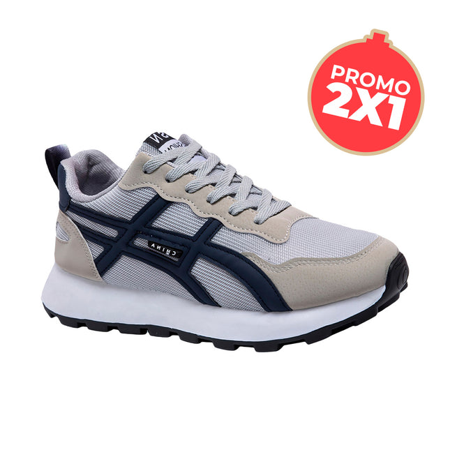 Zapatillas Hombre Pibu Gris Moqenko