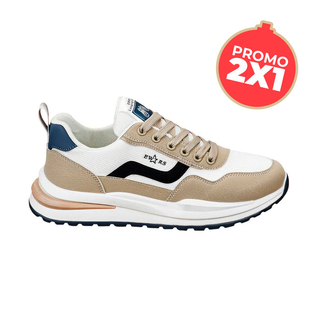 Zapatillas Hombre Melbor Marron Moqenko