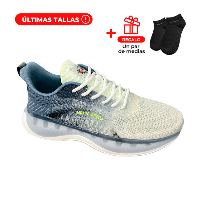 Zapatillas Hombre Octano Azul Moqenko – Últimos pares