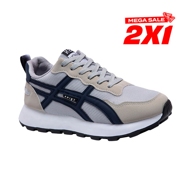 Zapatillas Hombre Pibu Gris Moqenko