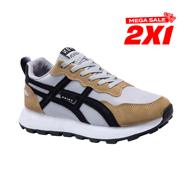 Zapatillas Hombre Pibu Marron Moqenko
