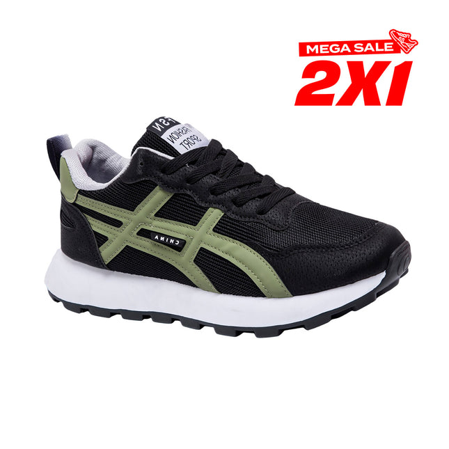 Zapatillas Hombre Pibu Negro Moqenko