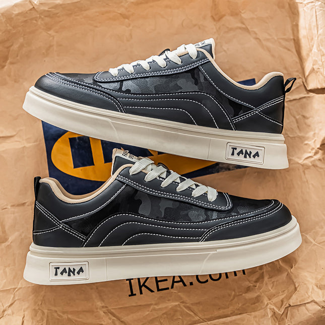 Zapatillas Hombre Tanos Negro Moqenko