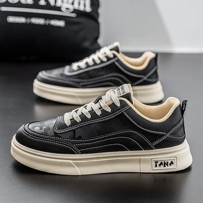 Zapatillas Hombre Tanos Negro Moqenko