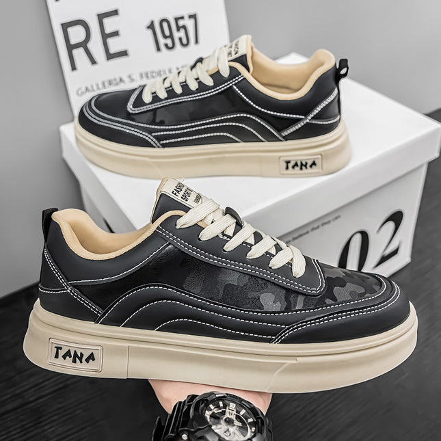 Zapatillas Hombre Tanos Negro Moqenko