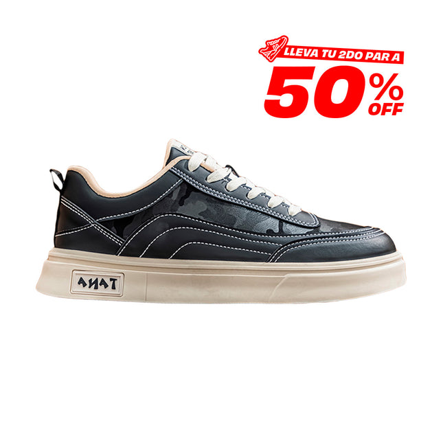 Zapatillas Hombre Tanos Negro Moqenko