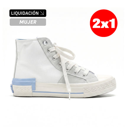 Zapatillas Mujer Tokio Azul Moqenko