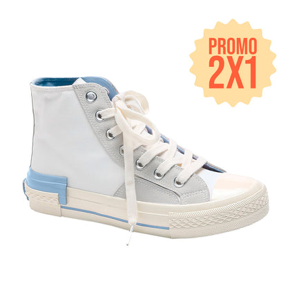 Zapatillas Mujer Tokio Azul Moqenko