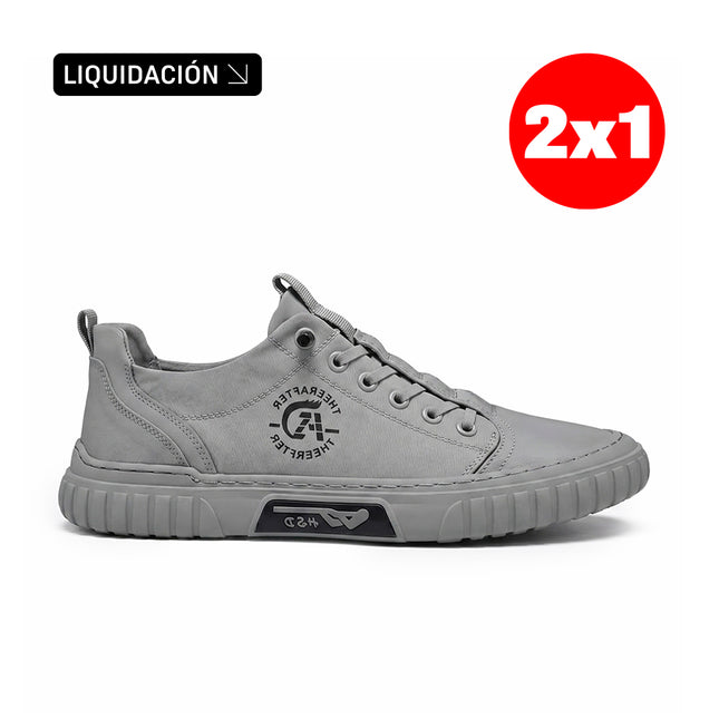 Zapatillas Hombre Toronto Gris Moqenko