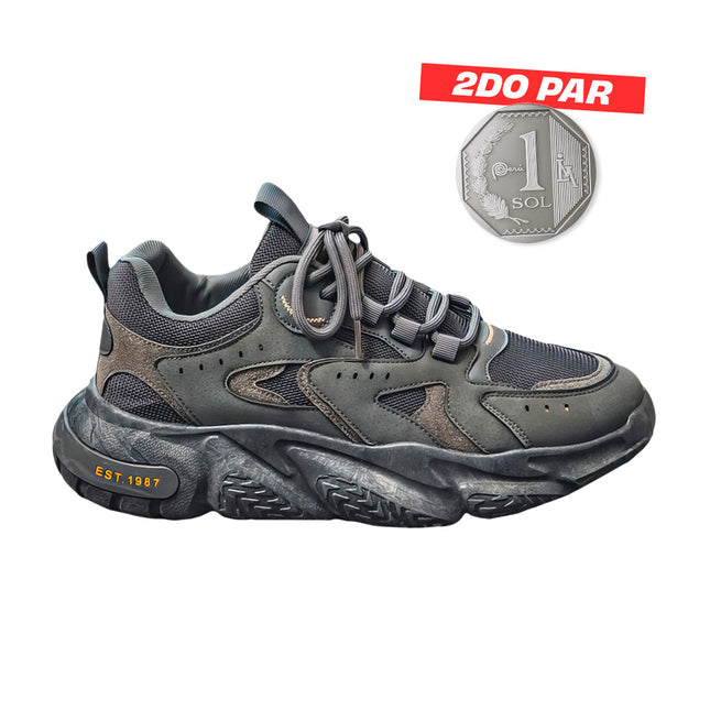 Zapatillas Hombre Austin Gris Moqenko