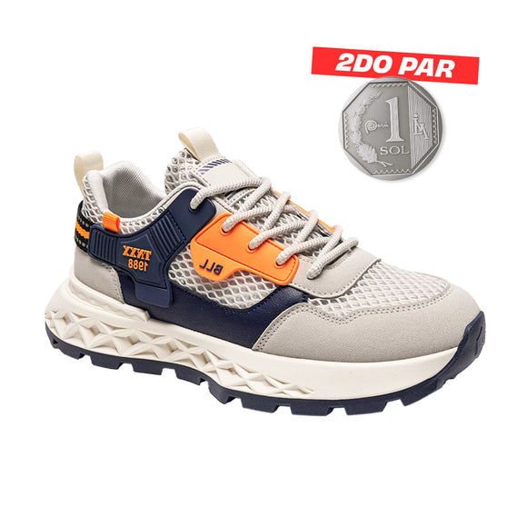 Zapatillas Hombre Zeron Naranja Moqenko