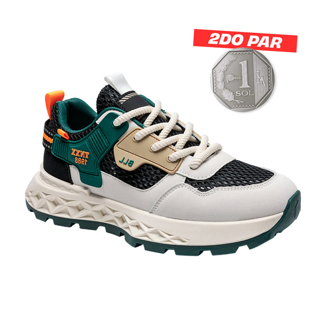 Zapatillas Hombre Zeron Verde Moqenko