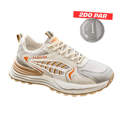 Zapatillas Hombre Vantage Beige Moqenko