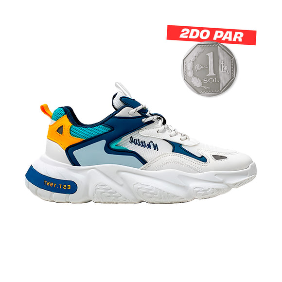 Zapatillas Hombre Multix Azul Moqenko