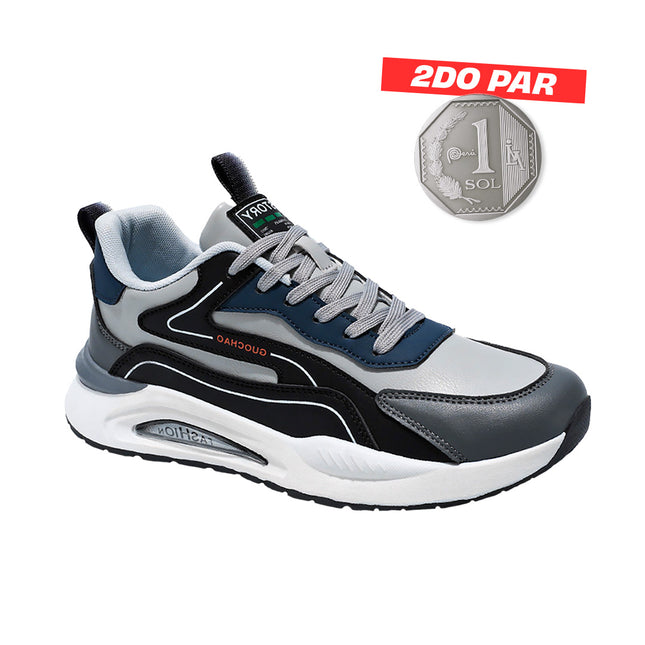 Zapatillas Hombre Kronix Gris Moqenko