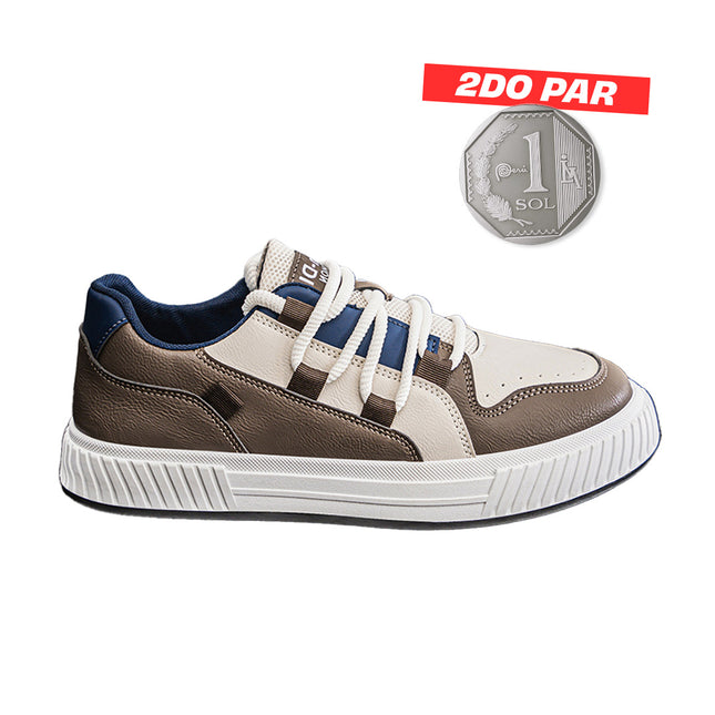 Zapatillas Hombre Kraft Marron Moqenko