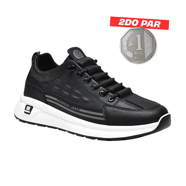 Zapatillas Hombre Blackout Blanco Moqenko