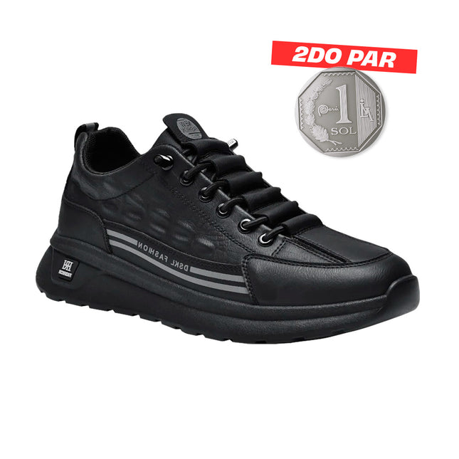 Zapatillas Hombre Blackout Negro Moqenko