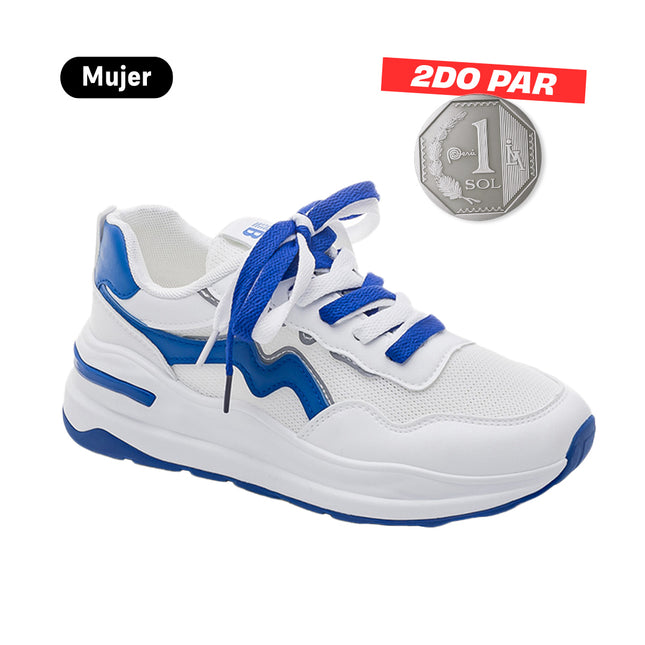 Zapatillas Mujer Skyna Azul Moqenko