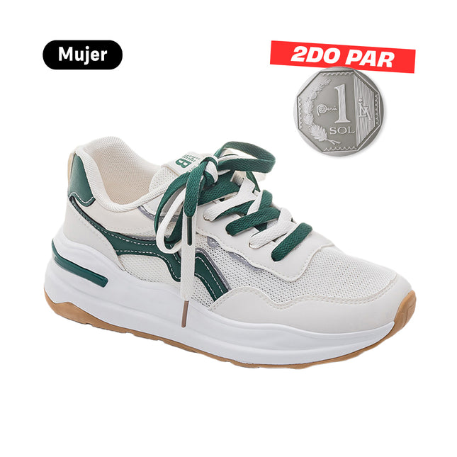 Zapatillas Mujer Skyna Verde Moqenko
