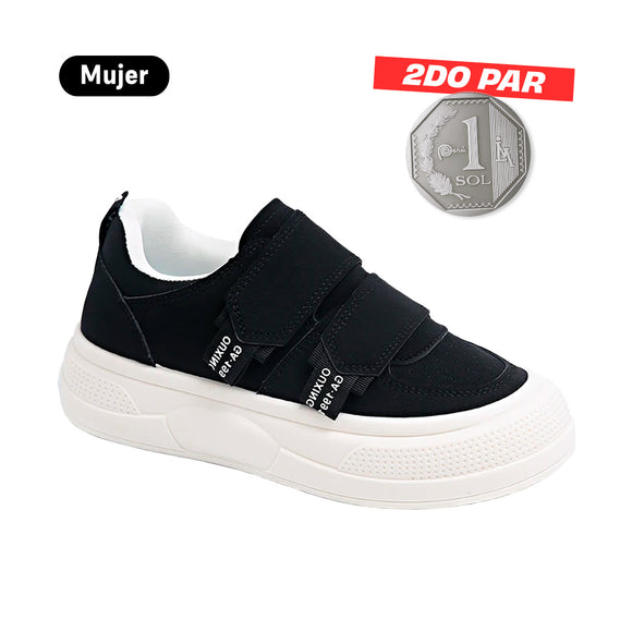 Zapatillas Mujer Nuba Negro Moqenko
