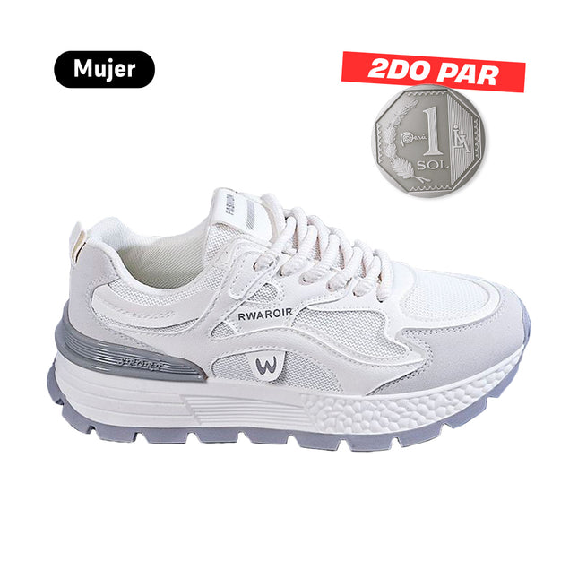 Zapatillas Mujer Nara Gris Moqenko