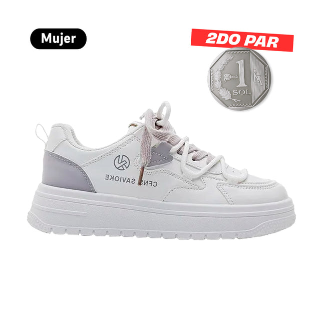 Zapatillas Mujer Luna Gris Moqenko
