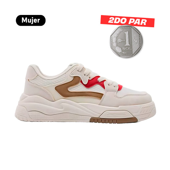 Zapatillas Mujer Livia Rojo Moqenko