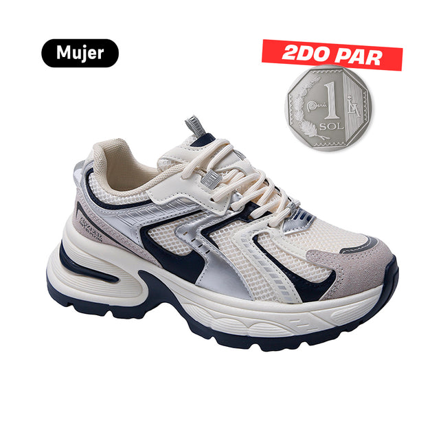 Zapatillas Mujer Azura Blanco Moqenko