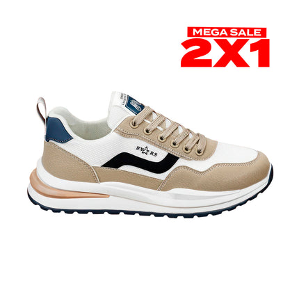 Zapatillas Hombre Melbor Marron Moqenko