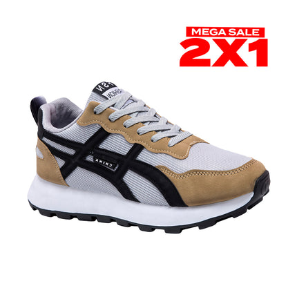 Zapatillas Hombre Pibu Marron Moqenko