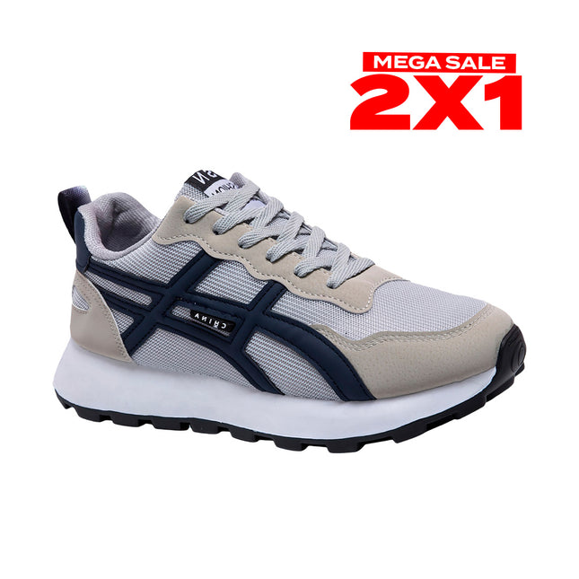 Zapatillas Hombre Pibu Gris Moqenko