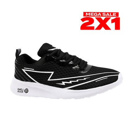 Zapatillas Hombre Long Negro Moqenko